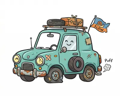 Slow car